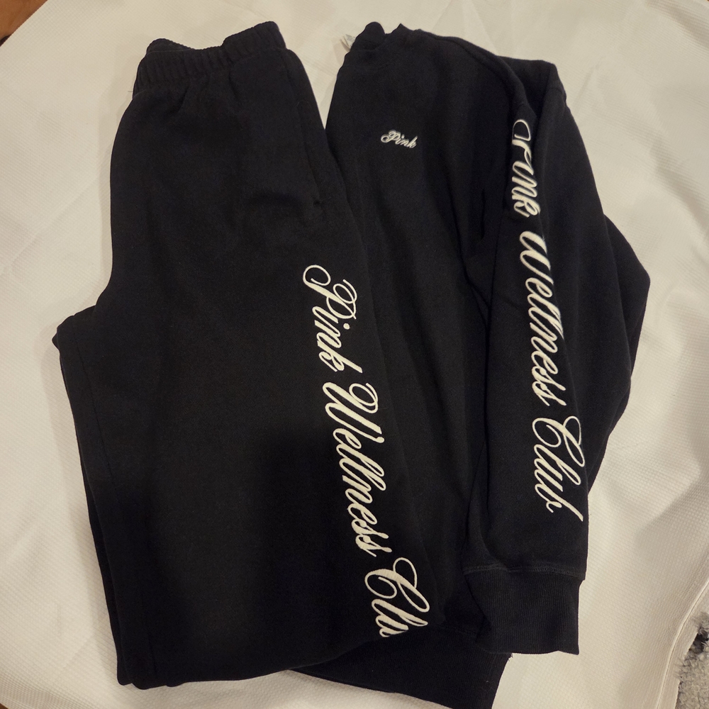 Black PINK Wellness Club Sweatshirt and Pants Set